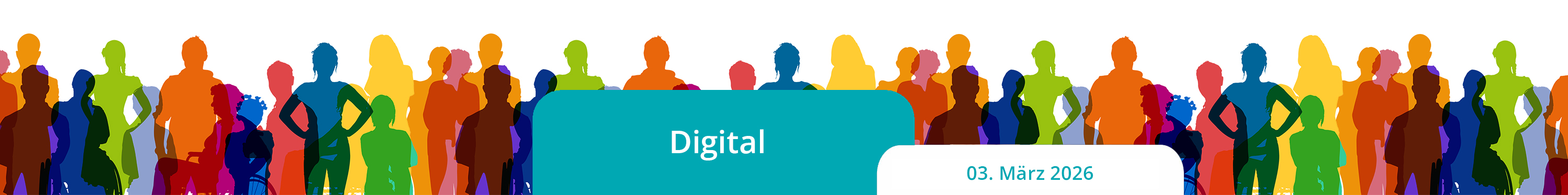 Veranstaltungstitel: in einer Grafik mit vielen Menschen
